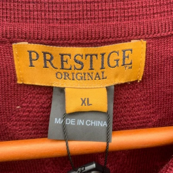 Prestige Original knitted pollo collard preppy sweater NWT
